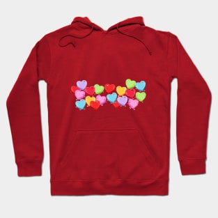 valentine hearts Hoodie